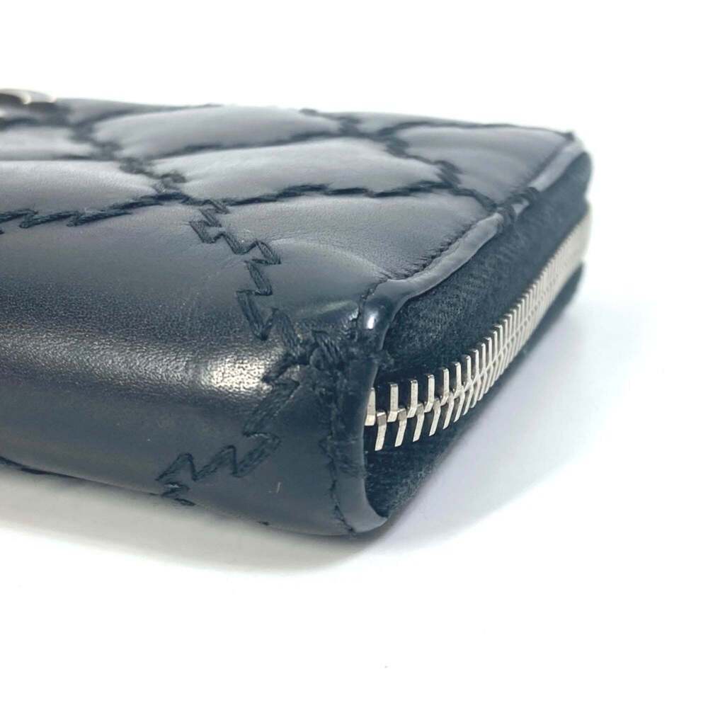 CHANEL Black Lambskin Leather Logo Wallet - Picture 6 of 16